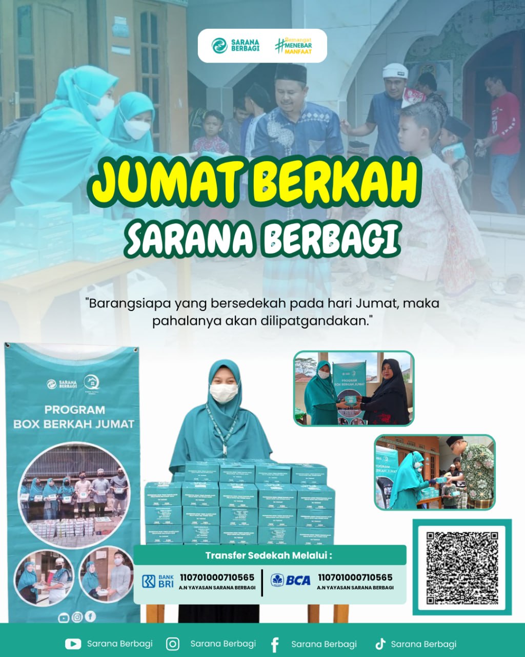 jumatbahagia, saranaberbagi, infobandung, sedekahnasijumat, pemberdayaanumkm, aksisosial, laporankebaikan, jumatberkah, beritabandung, pahlawankebaikan, amaljariyah, sedekahkreatif, umkmbangkit, kearifanlokal, kebaikanberkelanjutan