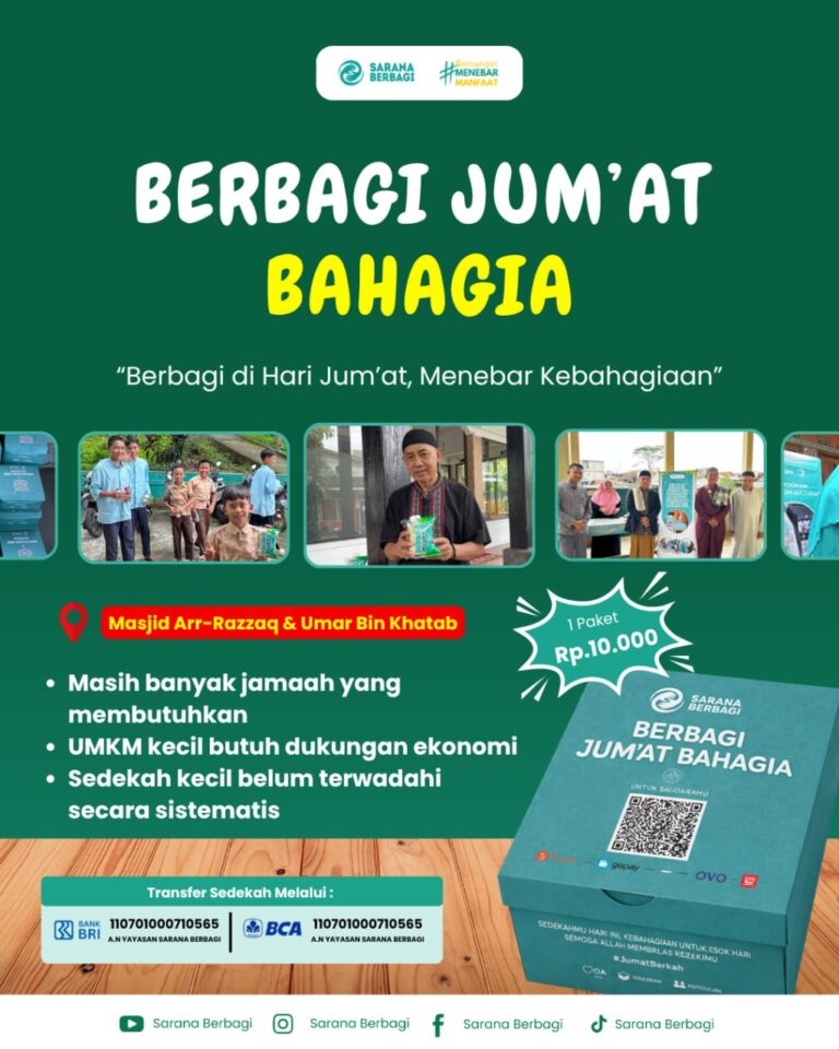 Kekuatan Sedekah Rp10.000: Cara Sarana Berbagi Hidupkan UMKM dan Bahagiakan Jamaah di Bandung