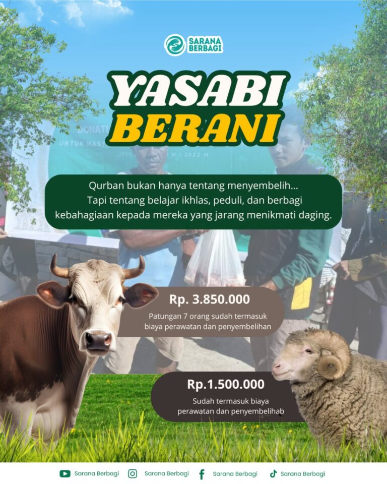 #kurban2026, #iduladha2026, #kurbanonline, #yayasansaranaberbagi, #hargakurban2026, #kurbansapi, #kurbankambing, #sedekahonline, #ibadahkurban, #kurbanterpercaya, #fiqihkurban, #kurbanindonesia, #amaljariyah, #kurbanmudah, #berbagiiduladha, #kurbandigital, #hargasapi2026, #hargakambing2026, #mustahikkurban, #zakatdaninfaq, #kurbanpalestina, #tabungankurban, #kurbanpraktis, #kurbanberkah, #infokurban